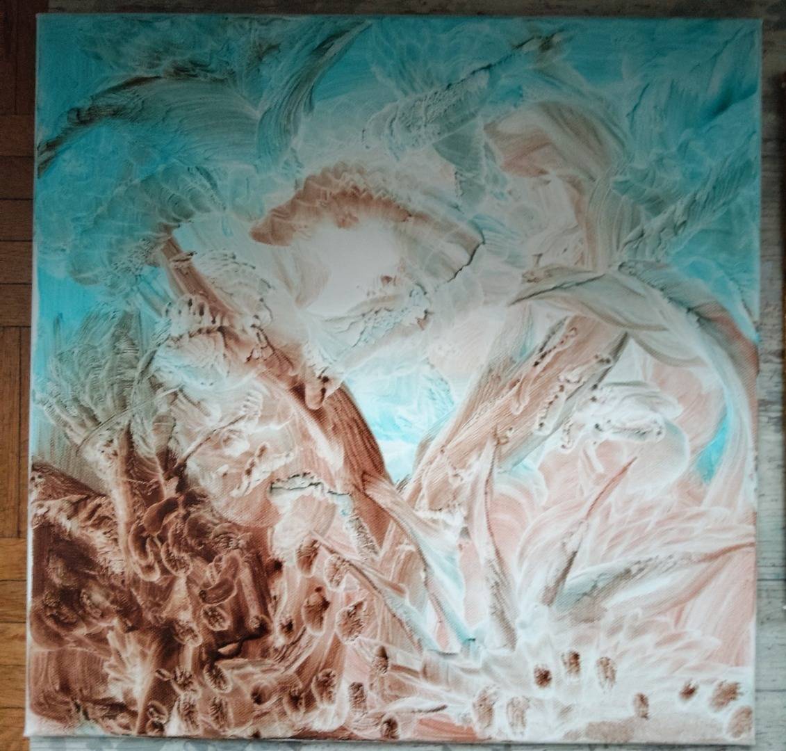 816 -_SOUS LE VENT DES ORIGINES - 40X40 -40€