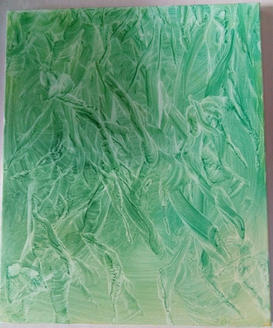 25- JEU DANS LES HERBAGES - 61x50 - 120€