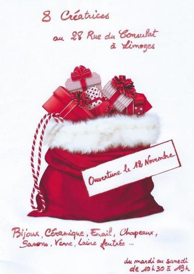 Boutique de noël - rue du consulat - Limoges